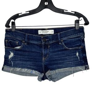 Abercrombie & Fitch Y2K 90’s Denim Low Rise Short Shorts Size 28/6